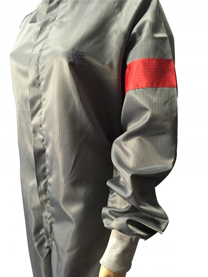 Biotech / Pharmaceutical Industries ESD Coverall Stand Up Collar With Hood 2