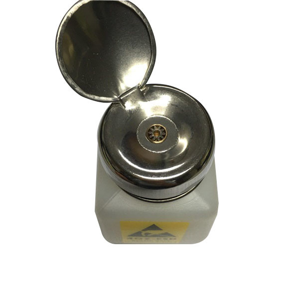 HDPE Surface Coating ESD IPA Dispenser 4OZ 6OZ 8OZ With Stainless Steel Cap 1