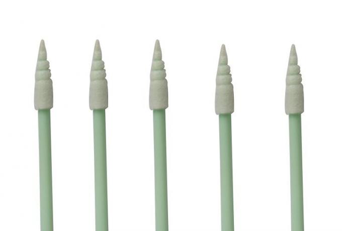 Small Compressed 100 Ppi Polyurethane Foam Swabs With Short PP Handle 0