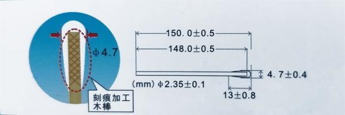 Long Handle Cotton Swabs Cleanroom Consumables 6 Inch Standard Paper / Wood Handle 3