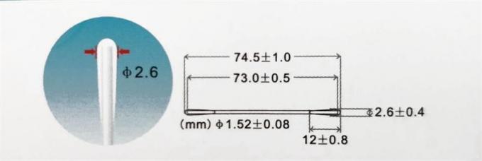 3 Inch Slim Paper Handle Cleanroom Consumables Lint Free Cotton Swabs 3