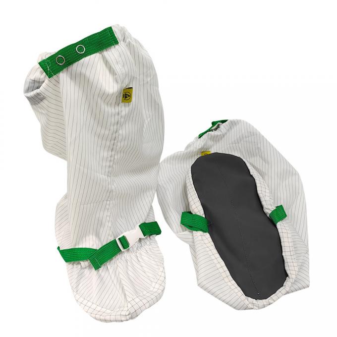 Cleanroom Hypalon Sole Anti Slip Anti Static Dustproof Shoes ESD 5cm Stripe Boots 0