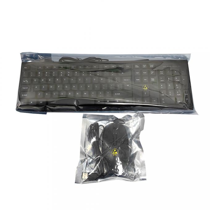 Black Cleanroom ESD Antistatic Wired Mouse Keyboard Set 0