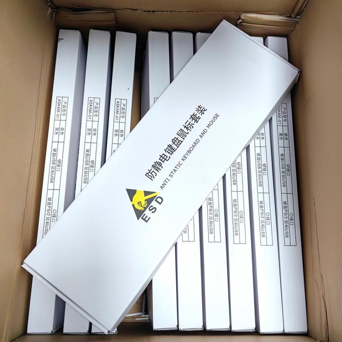 Black Cleanroom ESD Anti Static Wired Mouse Keyboard Set 0