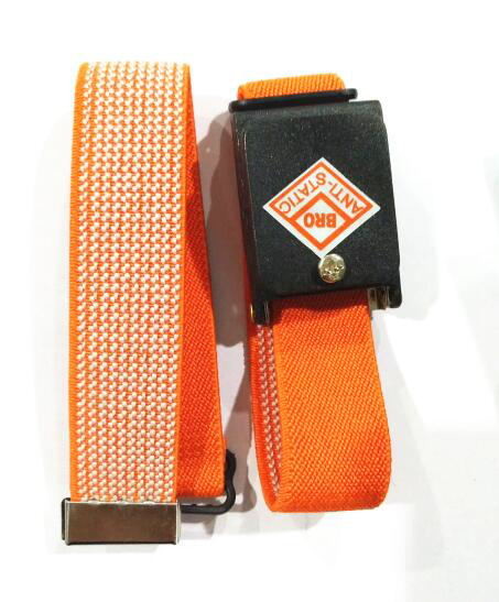 Knitted Elastic Band Blue Orange Maroon Color Cordless ESD Anti-static Wrist Strap 3