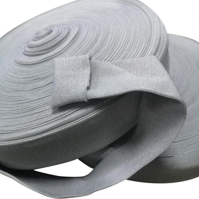 Polyester Spandex Carbon Fiber Knitted Rib Anti Static ESD Fabric