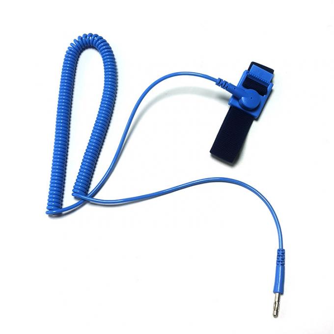 Wired PVC ESD Anti Static Wrist Strap For Electronic Industry 1