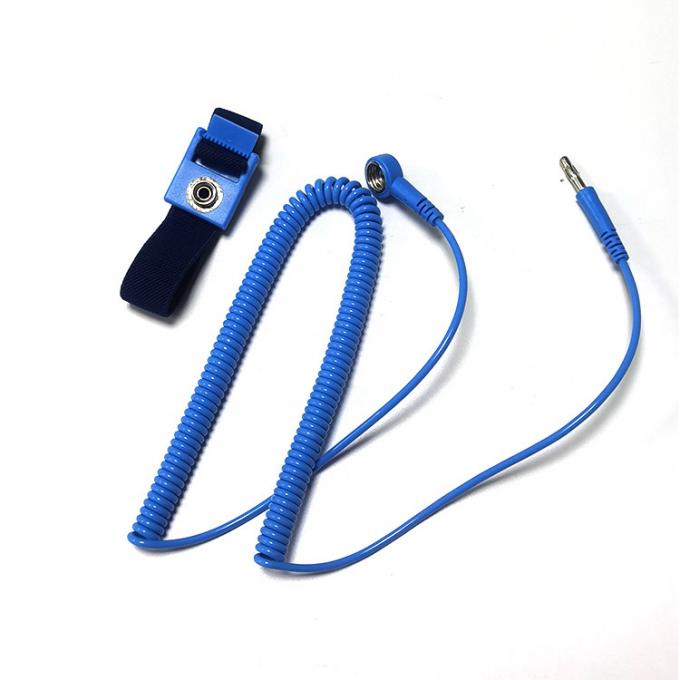 Wired PVC ESD Anti Static Wrist Strap For Electronic Industry 2