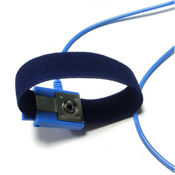 Wired PVC ESD Anti Static Wrist Strap For Electronic Industry 4