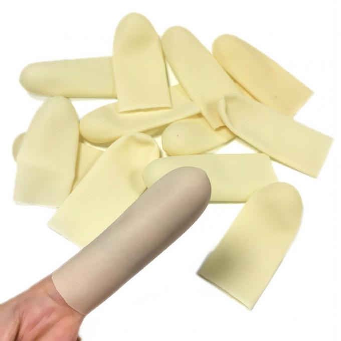 Agricultural Class A 100% Natural Latex Finger Cots Smooth Thickened Beige 1