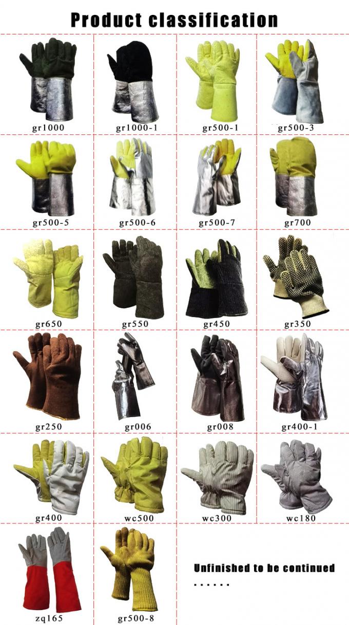 OEM Carbon Fiber 5mm Grid Anti Static Gloves Heat Resistant 2