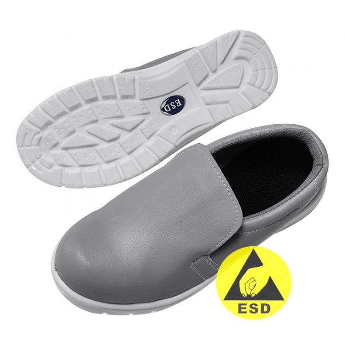 Grey ESD Anti Static Safety Working Shoes For Industrial Cleanroom 1